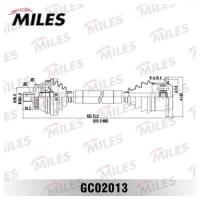 Привод в сборе AUDI A4/VW PASSAT 1.9TD-2.8 97-00 прав. (ABS) GC02013 MILES GC02013