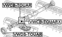 FEBEST VWCBTOUARX Подшипник подвесной кардана VOLKSWAGEN TOUAREG 03-10