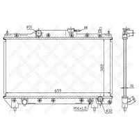 радиатор системы охлаждения Toyota Avensis 2.0i 16V 98-00, 1025113SX STELLOX 10-25113-SX