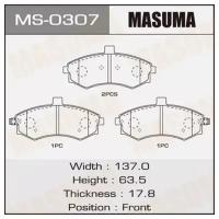 Колодки дисковые Masuma HY/MATRIX/V1500, V1600, V1800 front (1/12) MASUMA MS0307