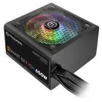 Блок питания Thermaltake ATX 650W Smart BX1 RGB 80 bronze 24pin APFC 120mm fan color LED 6xSATA RTL