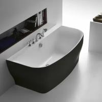 Акриловая ванна BelBagno BB74-Nero 165x78 черная