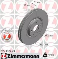 ZIMMERMANN 285.3524.20 Диск тормозной