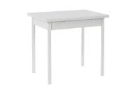 Кухонный стол раздвижной Hoff Родос, 80(120)х75х60 см, цвет белый, белый муар