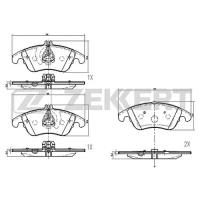 Колодки торм. диск. перед MB C-Class (204) 07- CLS (218) 11- E-Class (207) 09- E-Class (211 212) Zekkert bs1879