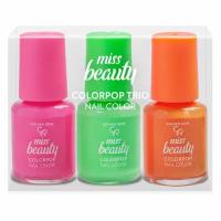 Golden Rose Набор лаков для ногтей Miss Beauty Party Time Trio Nail Color 3 шт