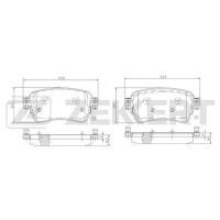 Колодки торм. диск. зад. Citroen Spacetourer 16- Jumpy II 16- Peugeot Traveller 16- Expert III 16 Zekkert BS1699