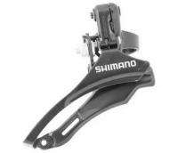 Переключатель передний Shimano TZ30: верхняя тяга, хомут 28.6, 42T, Без упаковки