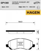 Колодки тормозные передние GP1360 Sangsin Brake GP1360