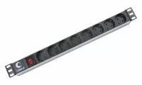 Блок розеток CABEUS PDU-8P 8шт, 1U, 19"