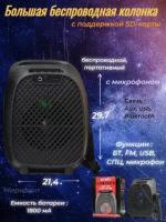 Bluetooth Беспроводной динамик колонка с микрофоном и с поддержкой SD-карты ZQS6125