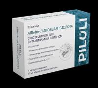 PILULI Альфа-липоевая кислота с коэнзимом Q10,витаминами и селеном капсулы по 435 мг 30 шт