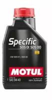 Моторное масло MOTUL SPECIFIC 502 00 / 505 00 / 505 01 5W-40 Синтетическое 1 л