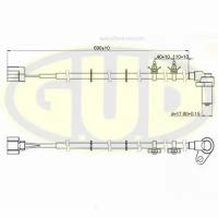 GUD GABS02603 Датчик abs задн mitsubishi airtrek i прав