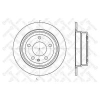 диск тормозной задний BMW E24/E28 2.5-3.5 M20/M21/M30/S38 80-88, 60201514SX STELLOX 6020-1514-SX