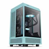 Корпус miniITX Thermaltake The Tower 100 Turquoise, Midi-Tower, без БП [ca-1r3-00sbwn-00]