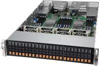 Сервер Supermicro SuperServer SYS-240P-TNRT SYS-240P-TNRT_6348H форм-фактор 2U/Intel Xeon Gold-6348H(2.3GHz)/ DDR4-3200 LRDIMM/RDIMM/ 24x2.5",M.2