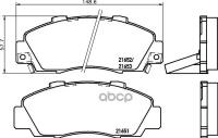 Np8003_колодки Дисковые Передние! Honda Cr-V 2.0/Hr-V 1.6I/Prelude 2.2I Vtec 95> NISSHINBO арт. NP8003