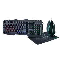 Игровой набор 3-в-1: клавиатура+мышь+коврик Smartbuy RUSH Citadel (SBC-355553G-K), черный