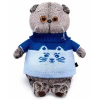 Budi Basa Мягкая игрушка Кот Басик в свитере с котом 19 см Ks19-207