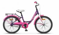 Велосипед подростковый STELS Pilot-250 Lady 20" 1-ск. рама 12". Пурпурный LU088407
