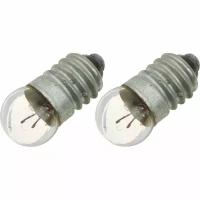 Лампа d10mm 2.5V 150mA с резьбой (упаковка 2шт)