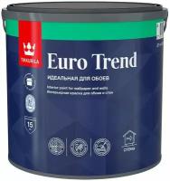 Краска для обоев и стен Tikkurila Euro Trend матовая база А 2,7 л