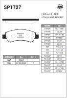 Колодки тормозные задние Sangsin Brake SP1727