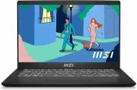 Ноутбук MSI Modern 14 C5M-010XRU 9S7-14JK12-010, 14", IPS, AMD Ryzen 5 5625U 2.3ГГц, 6-ядерный, 16ГБ DDR4, 512ГБ SSD, AMD Radeon, Free DOS, черный