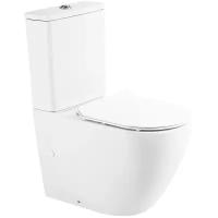 Унитаз компакт BelBagno Sfera-R BB2141CPR/BB2111SC без бачка с сиденьем Микролифт