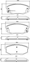 BARNETT HND003 Комплект передних тормозных колодок, дисковый тормоз