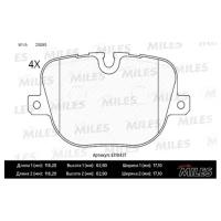 Колодки тормозные LAND ROVER RANGE ROVER III/SPORT 5.0 09- задние SemiMetallic MILES E110437