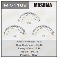 Колодки барабанные Masuma R-2055 (1/8), MK1189 MASUMA MK-1189