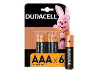 Батарейки LEGO Б0014858 Батарейки Duracell LR03-6BL BASIC, AAA, 6 шт