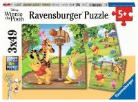 Ravensburger. Пазл карт. 3x49 "Винни Пух -День спорта" арт.05187