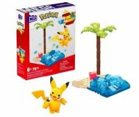 Конструктор Покемон Пикачу на пляже Mattel Mega Construx Pokemon, 79 элементов