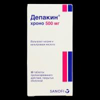 Депакин хроно таблетки пролонг действия покрыт.об. 500 мг 30 шт
