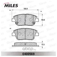 Комплект тормозных колодок, дисковый тормоз MILES E400569