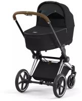 Cybex Priam IV Коляска 2 в 1, шасси IV Chrome ручка Brown/текстиль Deep Black