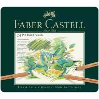 Пастельные карандаши Faber-Castell "Pitt Pastel", 24цв., метал. коробка