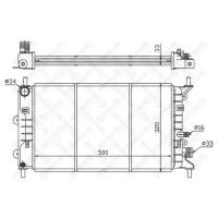 радиатор системы охлаждения Ford Escort/Orion 1.4/1.6i 90], 1025213SX STELLOX 10-25213-SX