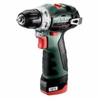 Дрель-шуруповерт METABO PowerMaxx BS BL, 2Ач, с двумя аккумуляторами [601721500]