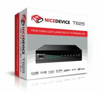 Цифровые ресиверы DVB-T2 Nice Device Цифровой ресивер Nice Device T625 (Эфирный DVB-T2/C, Dolby Digital/AC3)