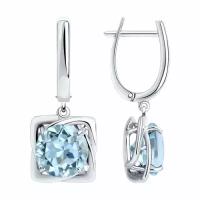 Серебряные серьги Diamant online 94-321-00985-1 с топазом