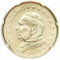 Монета Ватикан 20 евроцентов ( центов ) 2003