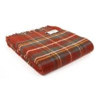 Плед шерстяной Tweedmill (Великобритания) Tartan - Antique Royal Stewart. Шотландская клетка. Произведено в Великобритании