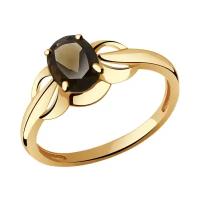 Золотое кольцо Александра кл2826-4ск с раухтопазом, Золото 585°, размер 18