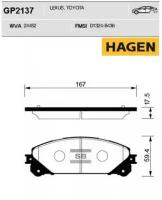 Колодки тормозные передние GP2137 Sangsin Brake GP2137