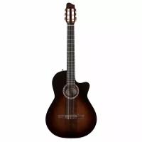 Godin ARENA PRO CW BOURBON BURST CRESCENT II электроак. клас-я. гитара, чехол, цвет коричнвый