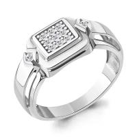 Серебряное кольцо Aquamarine А67726А с фианитом, Серебро 925°, размер 20